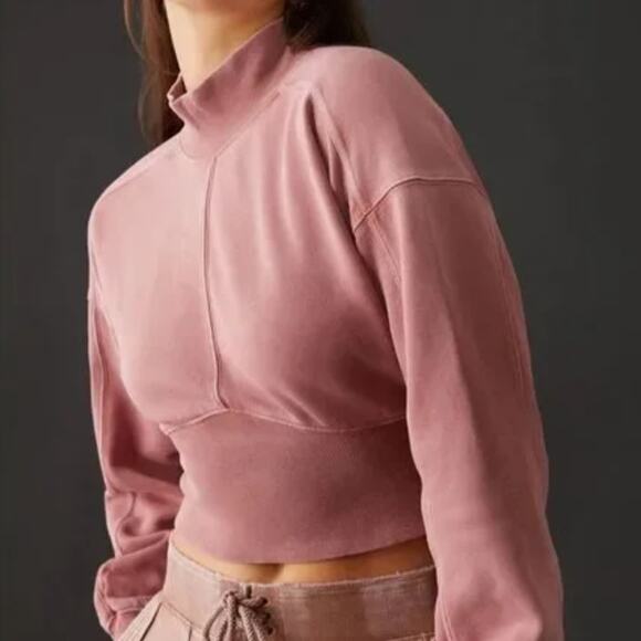 NWT Anthropologie Cutout Sweatshirt Top - Small - Picture 4 of 7